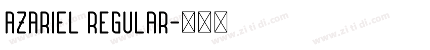 Azariel Regular字体转换